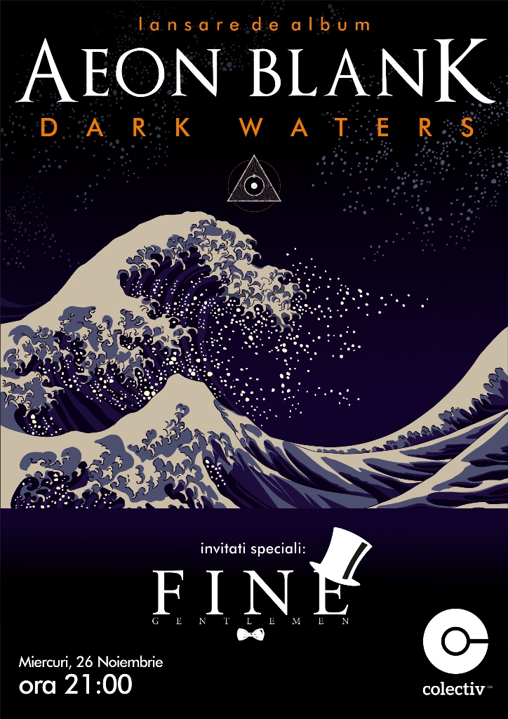 Aeon Blank - poster lansare Dark Waters